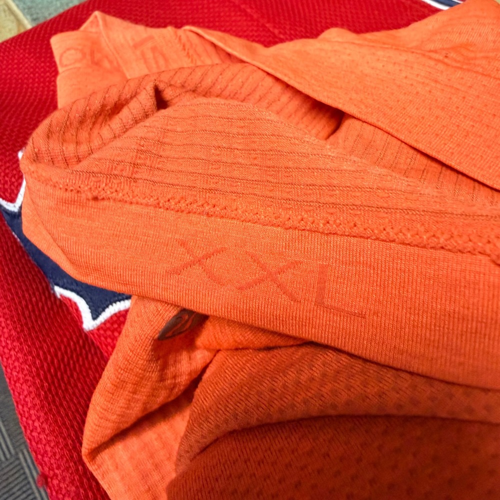 Lululemon Metal Vent Tech Shirt Mens XXL Orange Short Sleeve Athletic Tee‎ - Picture 8 of 8